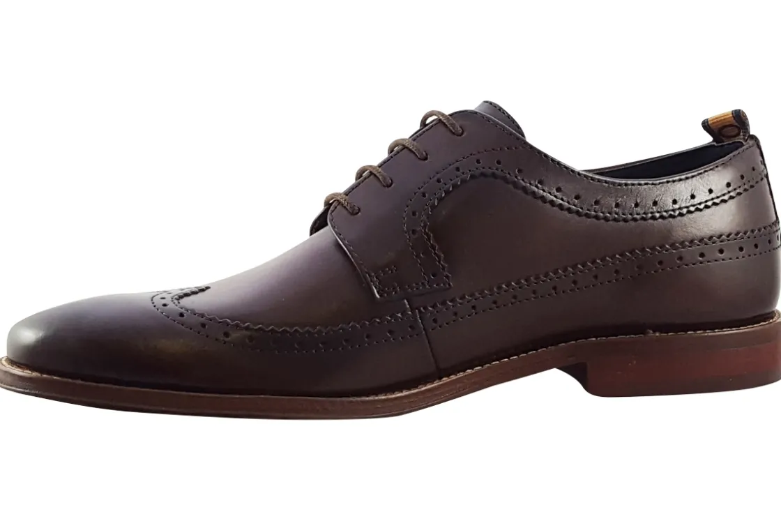 BOY Base London Mens Shoes | Senior Boys<Havisham Mens Leather Brogue Shoes