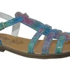 Bellamy Buckle | Girls Sandals<Elisea 479 Blue Girls Leather Sandals