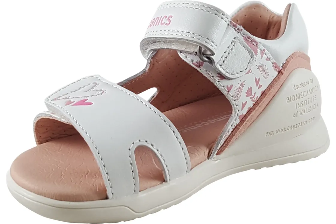 Biomecanics Velcro | Podiatrist Approved<Harper 242143B Girls Leather Sandals