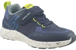 BOY Biomecanics Velcro | Podiatrist Approved<Ignatius 241271A Boys Navy Lime Sports Trainers