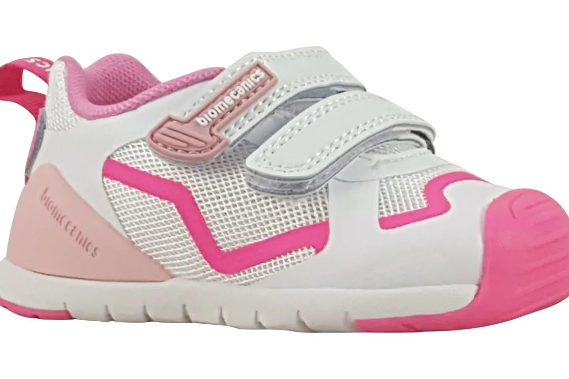 Biomecanics Podiatrist Approved | Girls First Shoes<Jenny 252133 Girls First Shoes White Pink