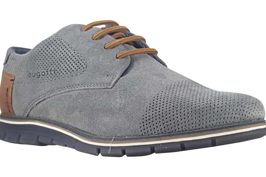 Bugatti Plain Toe | Mens Shoes<Simone 3319711K Mens Suede Shoes