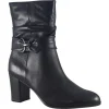 Women Caprice Womens Boots<Laverne 25328-41 Womens Leather Ankle Boots
