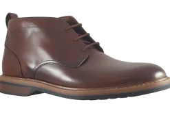 Clarks Plain Toe | Mens Boots<Aldwin Chukka Mid Tan Mens Leather Boots