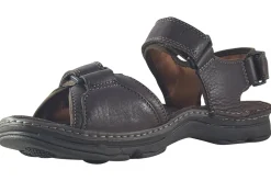 Clarks Mens Sandals<ATL Part Dark Brown Mens Leather Sandals
