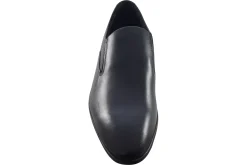 BOY Clarks Senior Boys | Plain Toe<Boswyn Slip Black Mens Leather Shoes