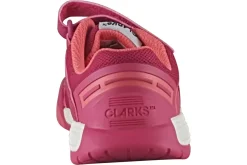 Clarks Velcro | Girls Trainers<CicaStarFlexK. Pink Combi (F Fit) Girls Sports Trainers