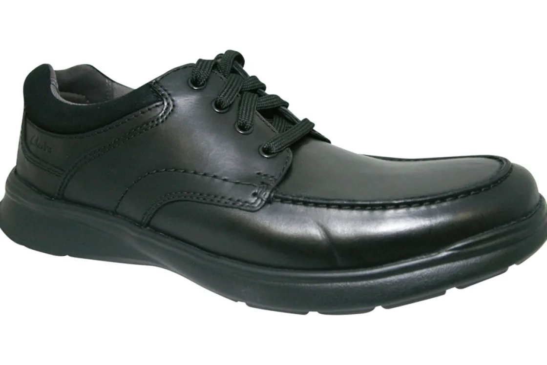 BOY Clarks Mens Shoes | Senior Boys<Cotrell Edge Black Mens Leather Shoes