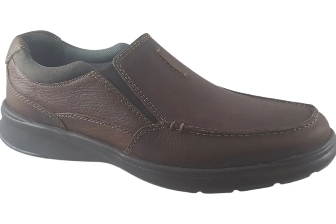 Clarks Mens Shoes<Cotrell Free Tobacco Mens Leather Shoes