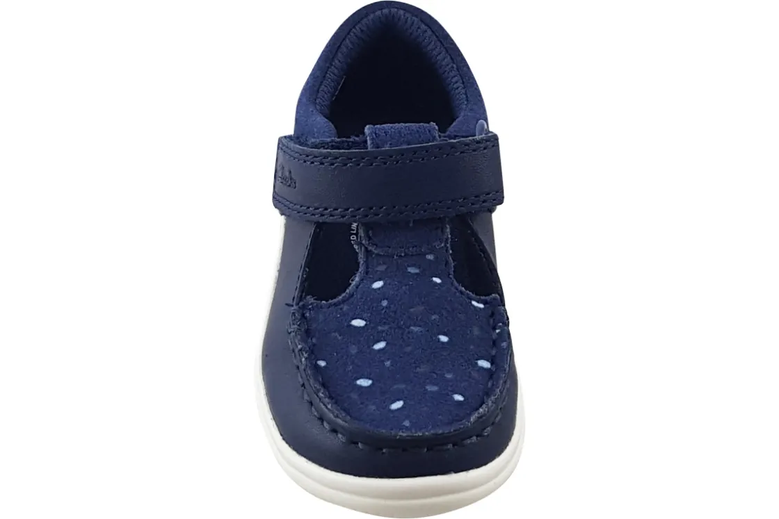 Clarks Velcro | Girls First Shoes<Crest Moc T. Girls Leather First Shoes
