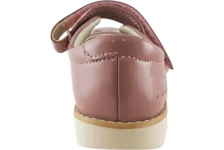 Clarks Velcro | Girls Shoes<Crown Jane K. Dusty Pink Girls Leather Patent Shoes