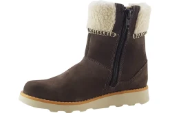 Clarks Zip | Warm Lined<Crown Loop K Girls Suede Leather Boots