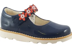 Clarks Velcro | Girls First Shoes<Crown Petal T Girls Leather Patent First Shoes