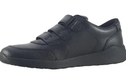 BOY Clarks Junior Boys | Senior Boys<Daze Step 2 Y Black Boys Leather School Shoes