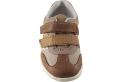 BOY Clarks Velcro | Podiatrist Approved<Den Stripe T Boys Leather First Shoes