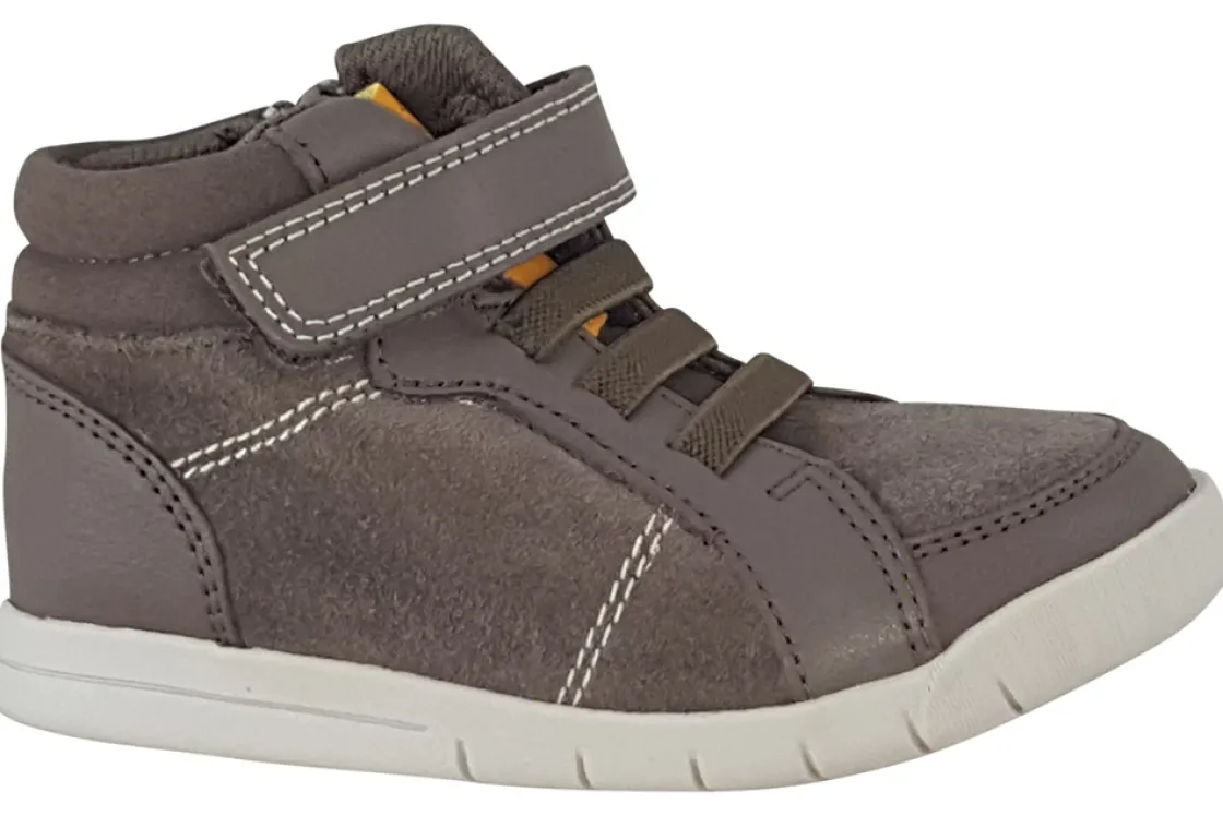 BOY Clarks Zip | Boys Boots<Emery Beat T Brown Boys Suede Leather Boots