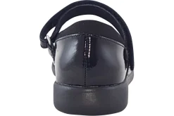 Clarks Velcro | Junior Girls<Etch Beam K Black Girls Leather Patent School Shoes
