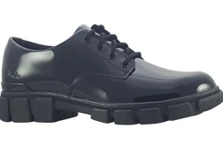 Clarks Junior Girls | Laced<Evyn Lace K. Black (F Fit) Girls Leather Patent School Shoes