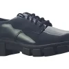 Clarks Junior Girls | Senior Girls<Evyn Lace Y. Girls Black Leather Patent School Shoes