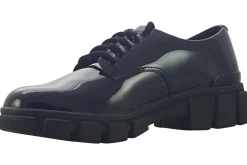 Clarks Junior Girls | Senior Girls<Evyn Lace Y. Girls Black Leather Patent School Shoes
