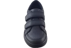 BOY Clarks Junior Boys | Velcro<Fawn Strap K Black Boys Leather School Shoes