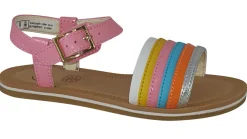 Clarks Buckle | Girls Sandals<Finch Stride T Multicolour (F Fit) Girls Leather Sandals