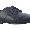 Clarks Junior Girls | Laced<FinjaBrogue O. Black Girls Leather School Shoes