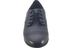 Clarks Junior Girls | Laced<FinjaBrogue O. Black Girls Leather School Shoes