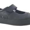 Clarks Velcro | Junior Girls<Flare Shine T Black Girls Leather Shoes