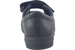 Clarks Velcro | Junior Girls<Flare Shine T Black Girls Leather Shoes