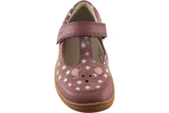 Clarks Velcro | Girls Shoes<Flash Mouse K. Dusty Pink Girls Suede Leather Shoes