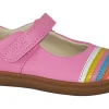 Clarks Velcro | Girls First Shoes<Flash Rain T Girls Leather First Shoes