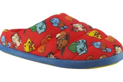 BOY Clarks Slip-On | Boys Slippers<Fluffy Print K (F Fit) Boys Slippers