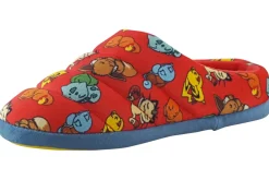 BOY Clarks Slip-On | Boys Slippers<Fluffy Print K (F Fit) Boys Slippers