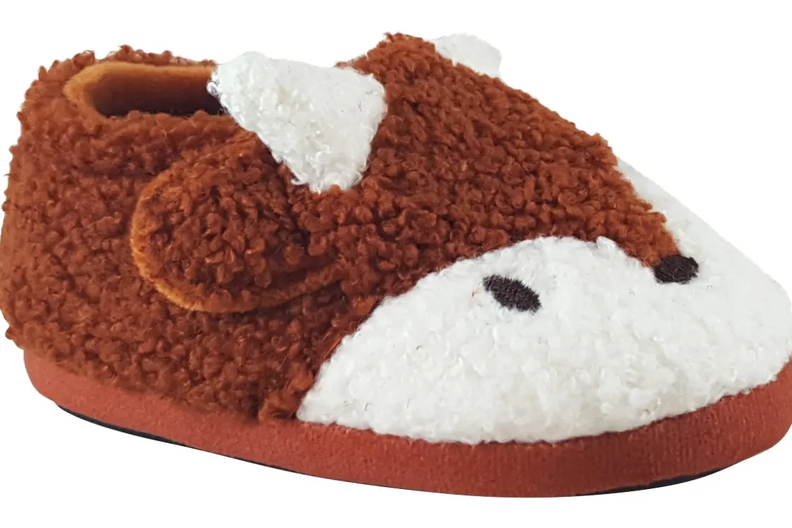 BOY Clarks Velcro | Warm Lined<Fluffy Snug T Boys Fluffy Slippers