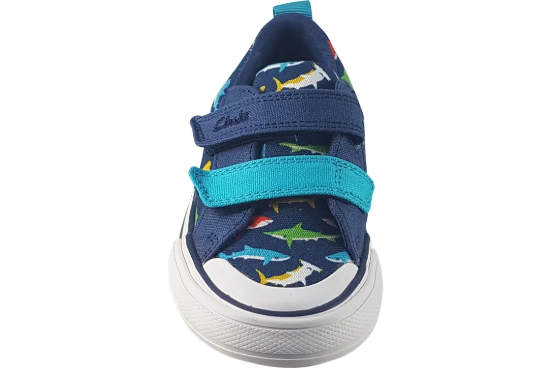 BOY Clarks Velcro | Boys Shoes<Foxing Ocean T Boys Shoes