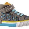 BOY Clarks Velcro | Boys Boots<Foxing Roar Hi K Boys Canvas Boots