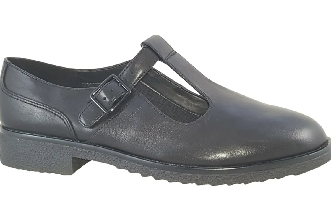 Women Clarks Senior Girls | Womens Shoes<Griffin Town Womens Leather T-Bar Shoes