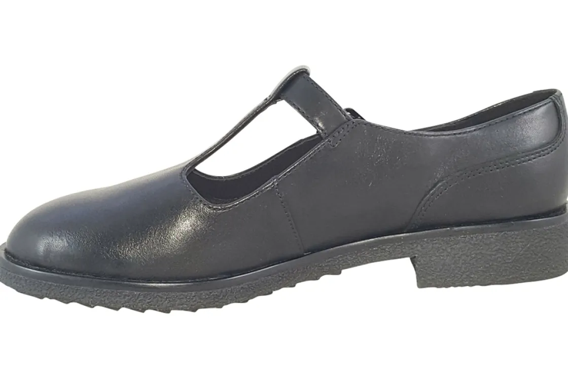 Women Clarks Senior Girls | Womens Shoes<Griffin Town Womens Leather T-Bar Shoes