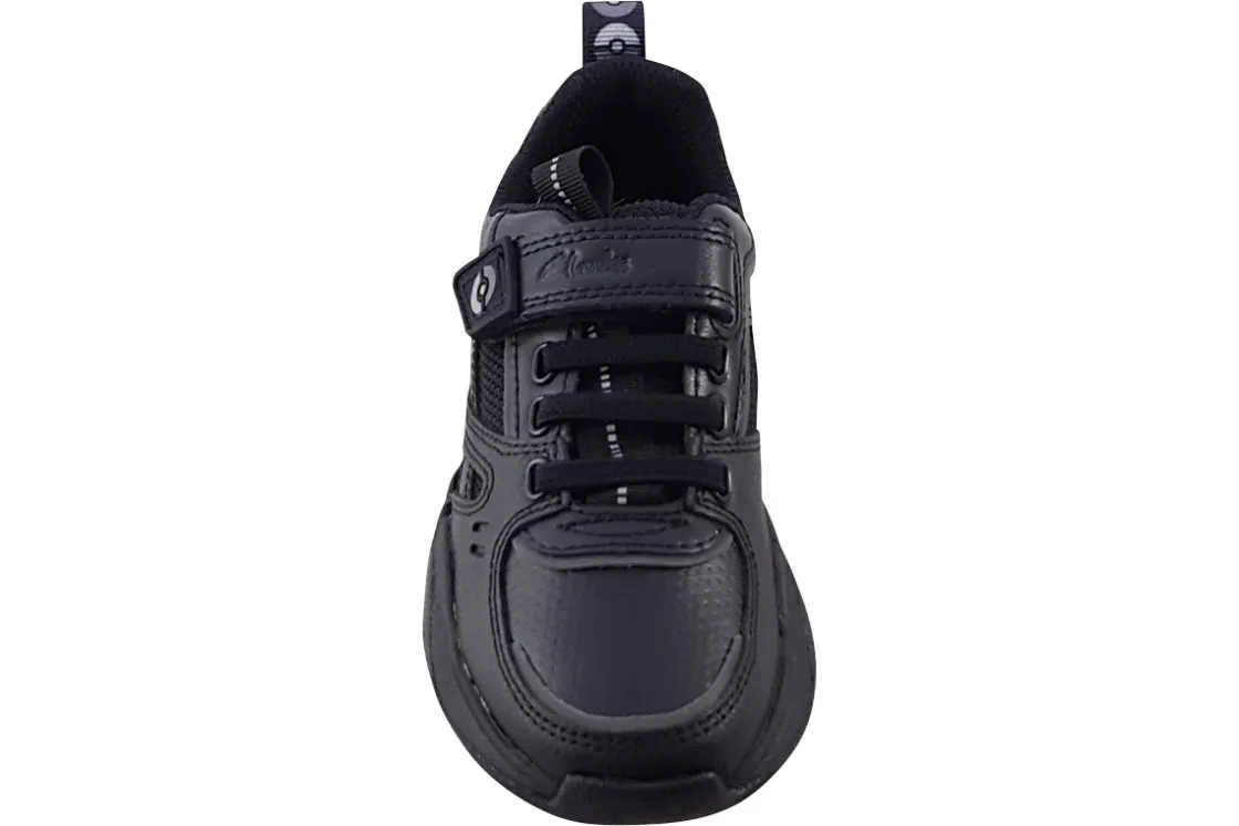 BOY Clarks Junior Boys | Boys Shoes<Grip Trade K Black Boys Leather School Shoes