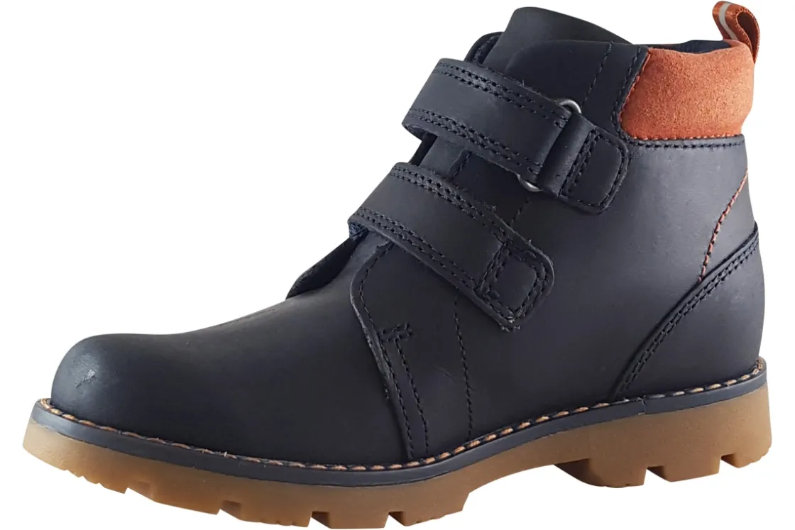 BOY Clarks Velcro | Boys Boots<Heath Strap K Boys Leather Boots