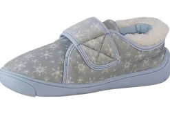 Clarks Velcro | Warm Lined<Holmly Ice K (G Fit) Girls Velour Slippers