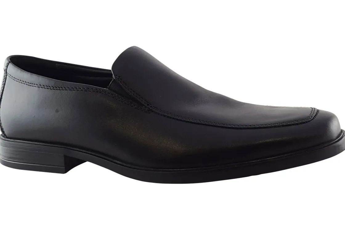 BOY Clarks Senior Boys | Mens Shoes<Howard Edge Black Mens Leather Shoes