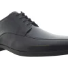 BOY Clarks Senior Boys | Tramline Toe<Howard Over Black Mens Leather Shoes