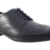 BOY Clarks Mens Shoes | Senior Boys<Howard Wing Black Mens Leather Brogue Shoes