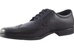 BOY Clarks Mens Shoes | Senior Boys<Howard Wing Black Mens Leather Brogue Shoes