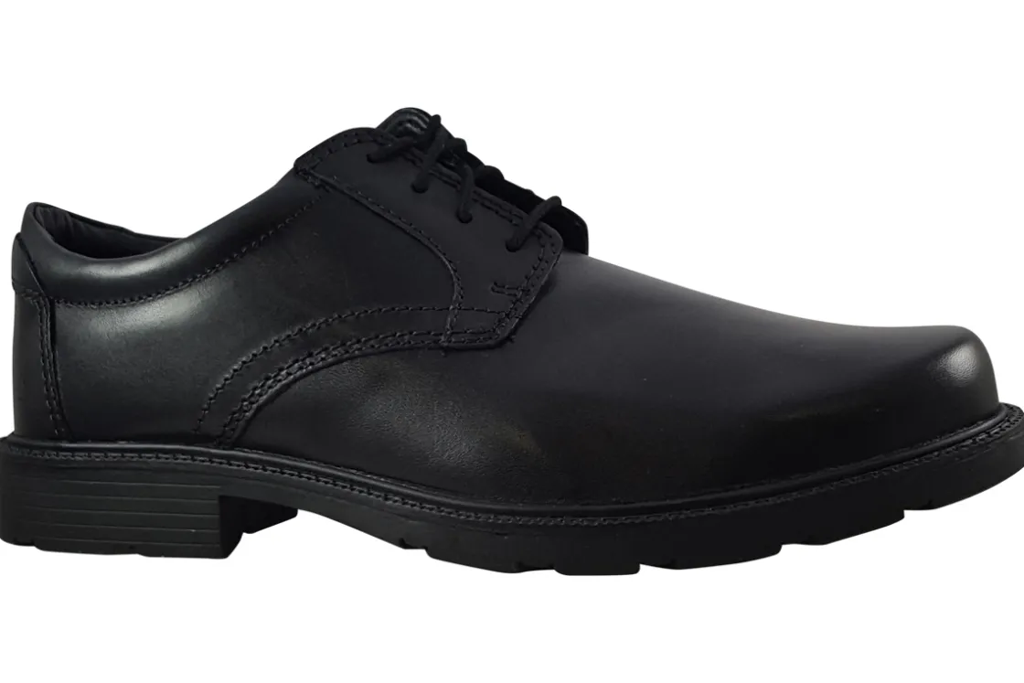 BOY Clarks Senior Boys | Plain Toe<Kerton Lace Black Mens Leather Shoes