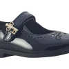 Clarks Junior Girls | Velcro<Lock Magic K. Black Girls Leather Patent School Shoes