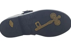 Clarks Junior Girls | Velcro<Lock Magic K. Black Girls Leather Patent School Shoes