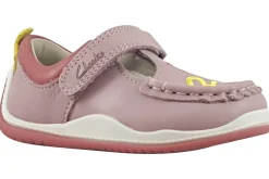 Clarks Velcro | Girls First Shoes<NoodleShine T. Girls Leather Shoes Dusty Pink